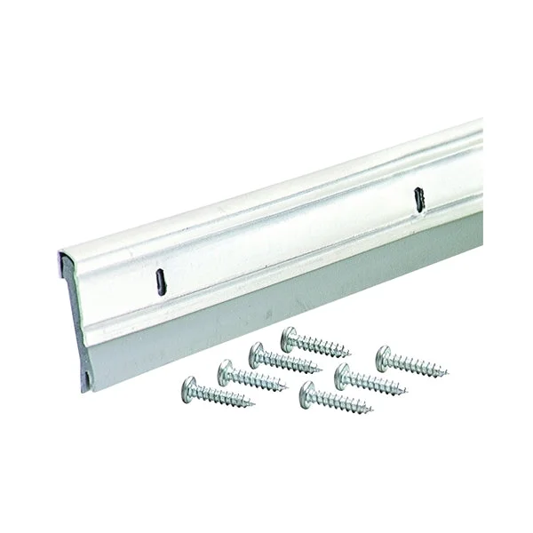M-D 05629 Door Sweep, 36 in L, Aluminum Flange, Vinyl Insert