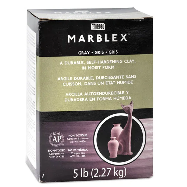 Marblex Self-Hardening Clay – 5 lb. Grey