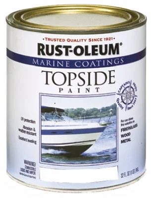 Marine Coatings Topside Paint, Gloss White, 1-qt.