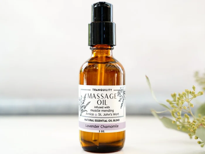Massage Oil with Arnica – Tranquility – Lavender & Chamomile