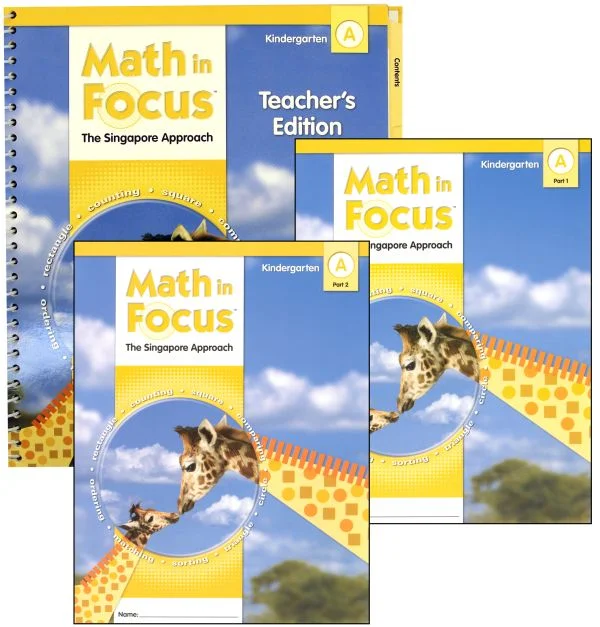 Math in Focus Grade K Homeschool Package – 1st Semester
