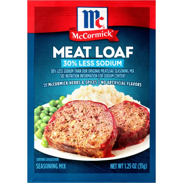 McCormick® 30% Less Sodium Meat Loaf Seasoning Mix