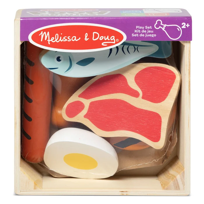 Melissa & Doug Wooden Food Groups Play Set – Protein