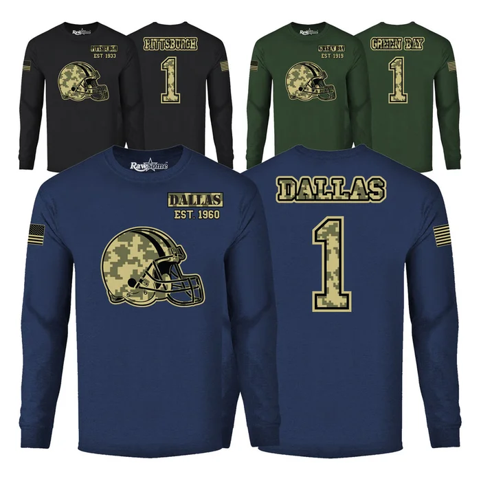 Men's Ultimate Camo Football Long Sleeve Shirt