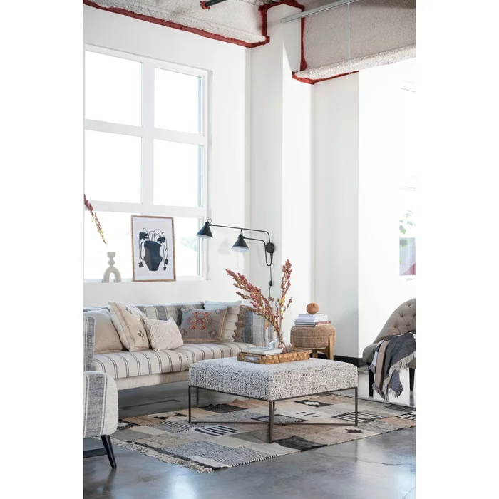 Metal Articulating Wall Sconce with 2 Lights – 63.3″L x 7.8″W x 22.4″H