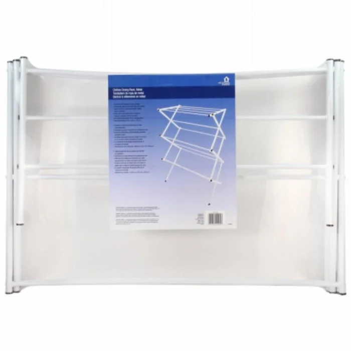 Metal Clothes Drying Rack, Foldable, 42 Inches By 30 Inches By 14.5 Inches
