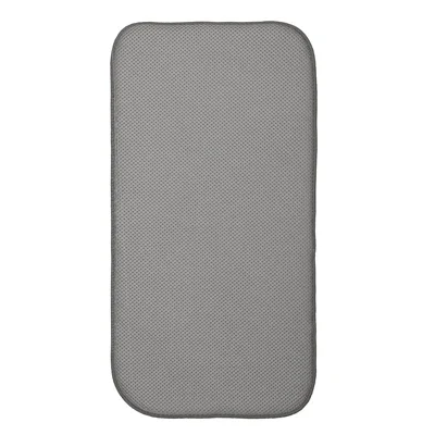 Microfiber Dish Drying Mat, Pewter/ivory, 18 X 9 In.