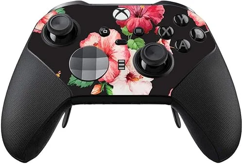 MightySkins Skin Compatible with Xbox Elite Series 2 Controller – Hibiscus | Protective, Durable, and Unique Vinyl Decal wrap Cover | Easy to Apply, Remove, and Change Styles | Made in The USA