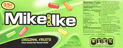 Mike and Ike Original Fruits (1 Box of 24 – .78oz Individual Packs)