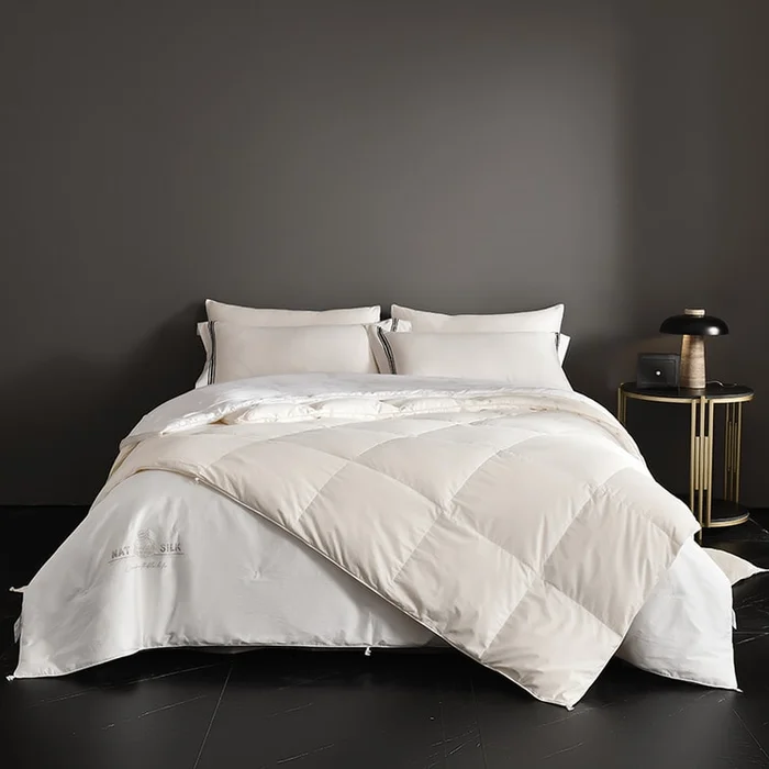 Miranda Luxe Two For All Seasons Duvet Set Miranda White Double/Queen Size