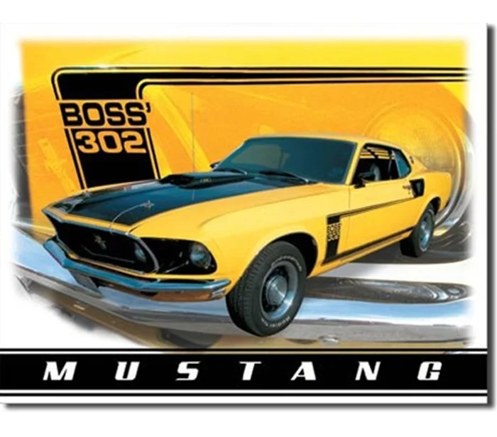 Mustang Boss' 302 Tin Sign