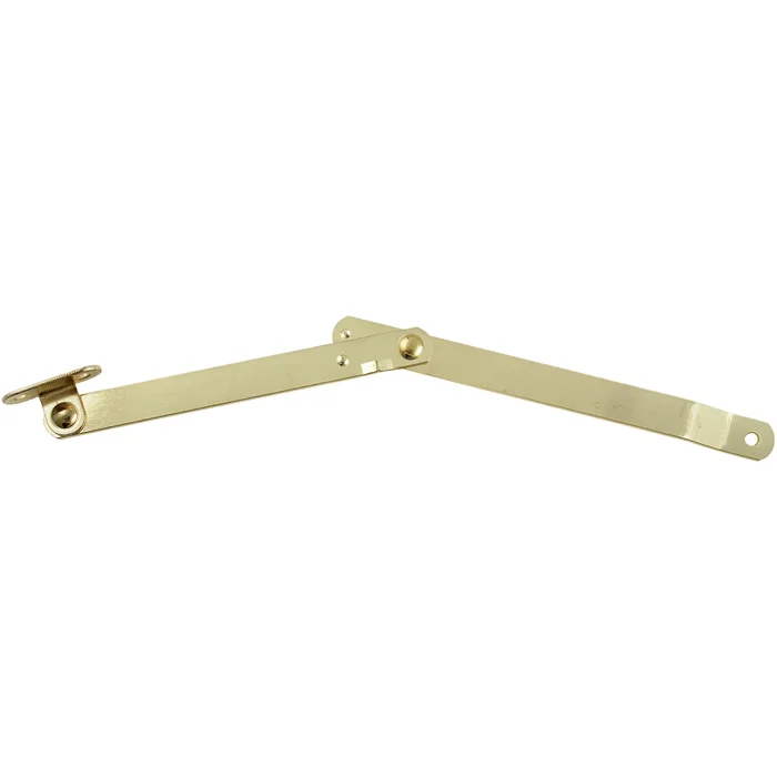 N208-629 Folding Support, Steel, Brass, 9 In L, 1/pk