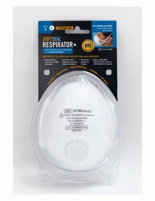 N95 Valved Safety Mask, L