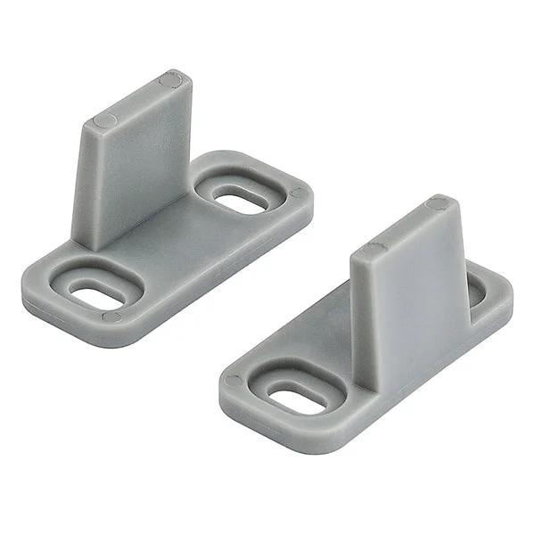 National Hardware N187-094 Double Guide, Aluminum, Gray, Floor Mounting