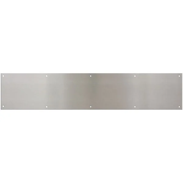 National Hardware N270-314 Kick Plate, 30 in L, 6 in W, Satin Nickel