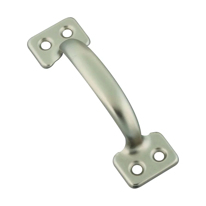 National Hardware N325-563 Sash Lift, 4 in L Handle, Steel, Satin Nickel