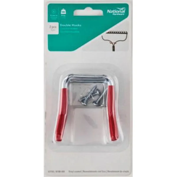 National Hardware V2159 N188-009 Storage Hook, 25 lb, Steel, Red