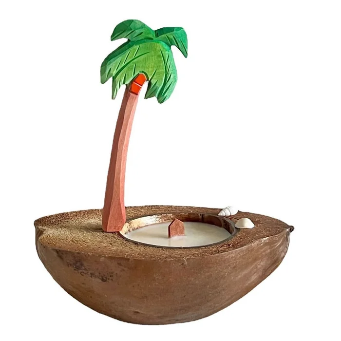 New Bedroom Fragrances Niche High-End Aromatherapy Candles Ocean Fragrance Coconut Shell Candle+Coconut Pen F