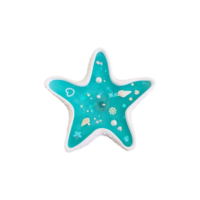 New Creative Ocean Atmosphere Aromatherapy Candles Starfish Jelly Wax Sea Green Fragrance: Wadu Island