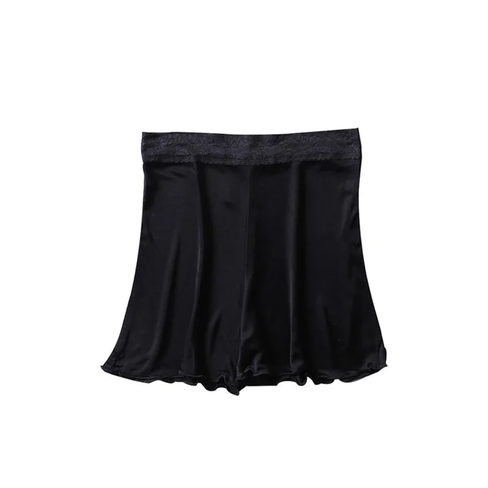 New Silk And Mulberry Silk Comfortable Seamless Breathable Safety Pants Black L