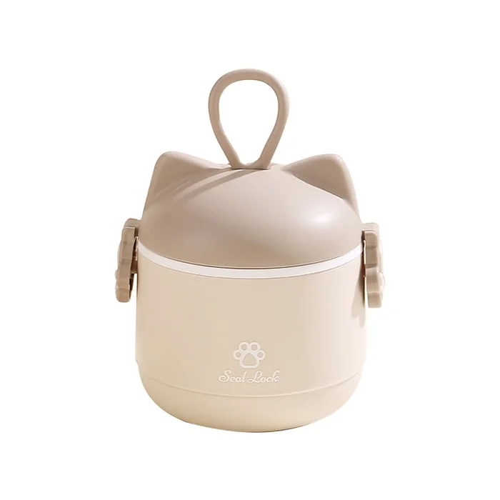 New Small Fresh Heated Stainless Steel Lunch Box Single Layer Oat Pudding