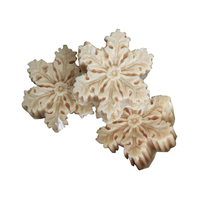 New Snowflake shaped Handmade Cleansing Chinese Medicine Soap with Seven Seed White Cleansing Soap 100g