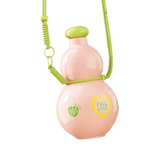 New Yuanqi Hulu Large Capacity Outdoor Convenient Sports Water Cup Sweetheart Powder 880ML