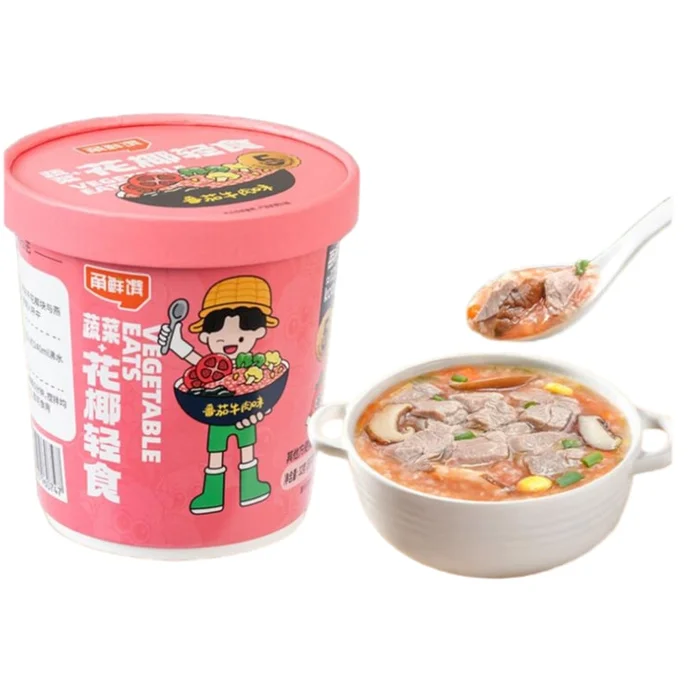 Ningbo Fresh Delicacy Vegetable Cauliflower Light Porridge Tomato Beef Flavor 32g