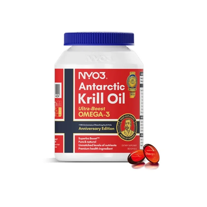 NYO3 Amundsen Edition Antarctic Krill Oil – 90 Capsules (500mg per serving)
