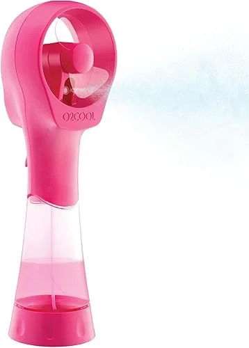 O2COOL Elite Battery Powered Handheld Water Misting Fans (Raspberry)…