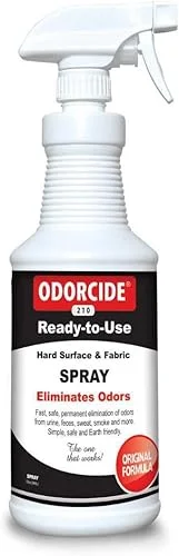Odorcide Odor Eliminator Soaker: Odor Eliminator for Strong Odor on Carpets, Hardwood & More – Smoke, Sweat & Pet Odor Eliminator for Home w/Non-Enzymatic Formula, 32 oz