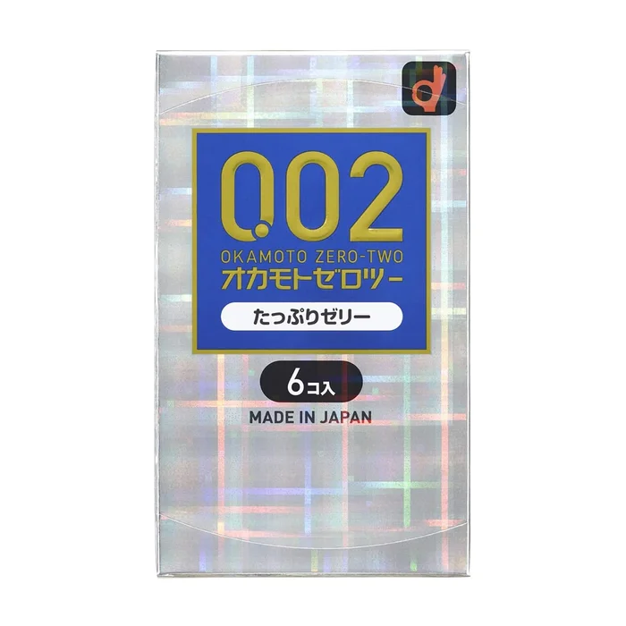 OKAMOTO 002 Condoms Well-Lubricated 6pcs