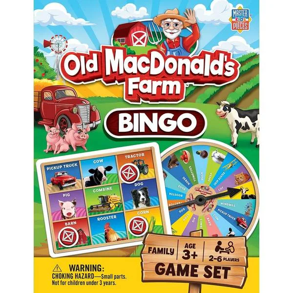 Old MacDonald’s Farm Bingo Game