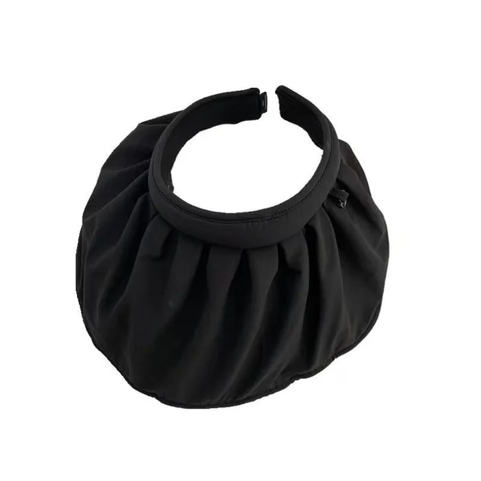 One hat two purpose shell sunscreen hat sunshade hat # black SPF50+PA+++