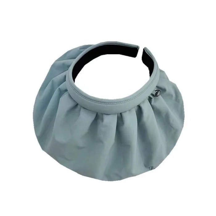 One hat two purpose shell sunscreen hat sunshade hat # blue SPF50+PA+++