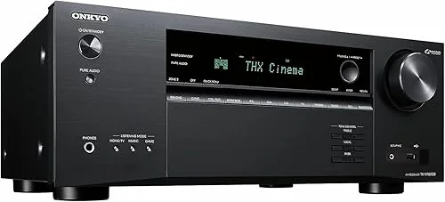 Onkyo TX-NR6100 7.2 Channel 8K Smart AV Receiver – THX Certified, Works with Sonos Certified, and Ultimate 4K Gaming Experience
