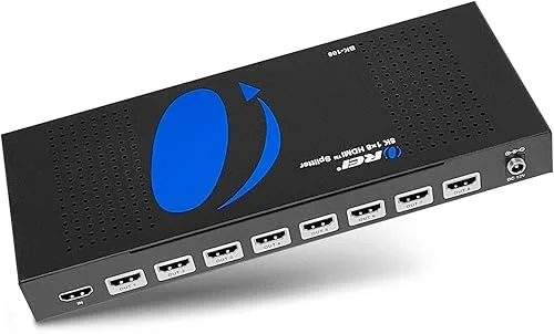OREI 8K HDMI Splitter 1 X 8, Duplicate/Mirror Any HDMI Signal UltraHD Supports Upto 4K @ 120Hz EDID HDCP 2.3 – (BK-108)