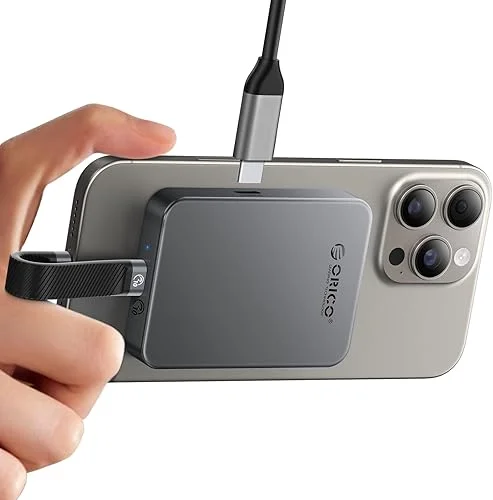 ORICO 1TB Magnetic SSD, PD100W Charging, 4K ProRes HDR, 1000MB/s USB 3.2, Portable External Drive for iPhone 16/15, Laptops, Tablets – Aluminum Alloy, Drop Resistant – K10