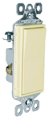 Pass & Seymour 3-way Decorator Wall Switch, 15a, Ivory