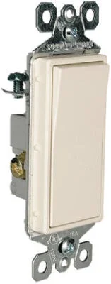 Pass & Seymour 3-way Decorator Wall Switch, 15a, Light Almond