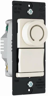 Pass & Seymour 3-way Rotary Dimmer Switch With Pilot Light, Light Almond