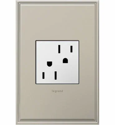 Pass & Seymour Tamper-resistant Outlet, White, 15-amp