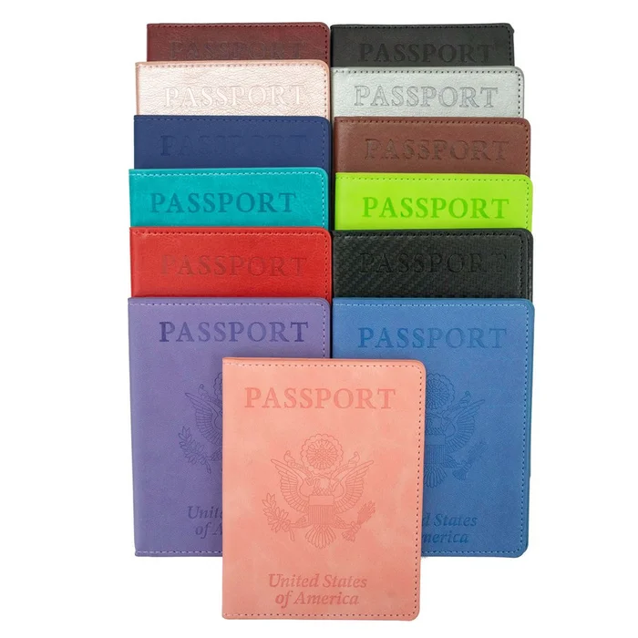 Passport Holder with CDC Vaccination Card Protector (5-Pack)