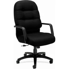 Pillow-soft 2090 Series Executive High-back Swivel/tilt Chair, Supports Up To 300 Lb, 17″ To 21″ Seat Height, Black