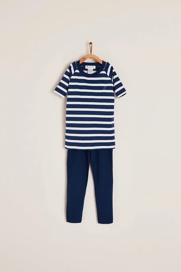 Pirate Stripes Snug Tee and Pant Pj Set