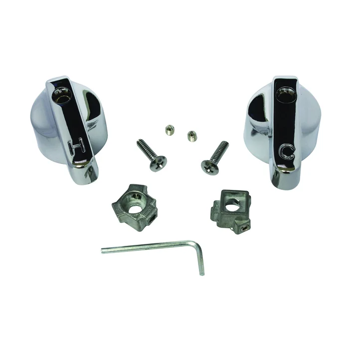 Plumb Pak PP805-7 Faucet Handle, Chrome Plated, For: Bath, Sink, Lavatory and Kitchen Faucets