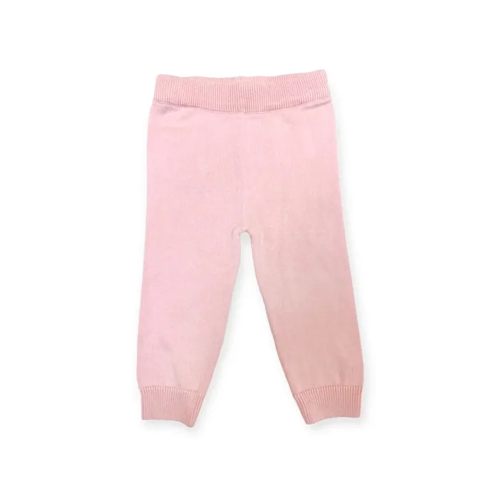 Pocket Sweater Knit Baby Legging Pants (Organic Cotton) Blush