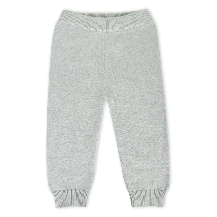 Pocket Sweater Knit Baby Legging Pants (Organic Cotton) Heather Grey