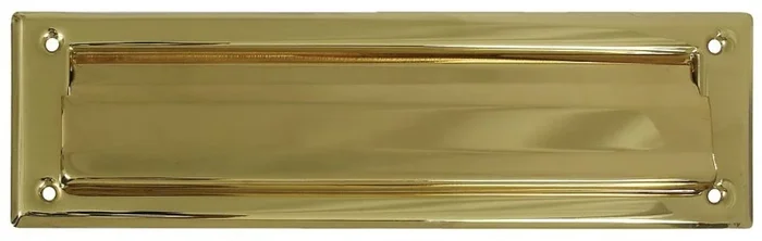 Polished Brass Mail Slot, 2 Inches By 11 Inches