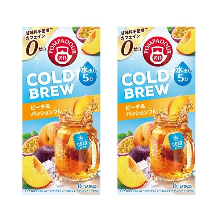 Pompadour Cold Brew Tea Peach Passion Fruit 20g*2